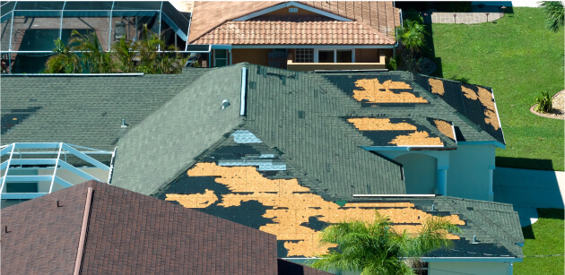 satellite view of a roof